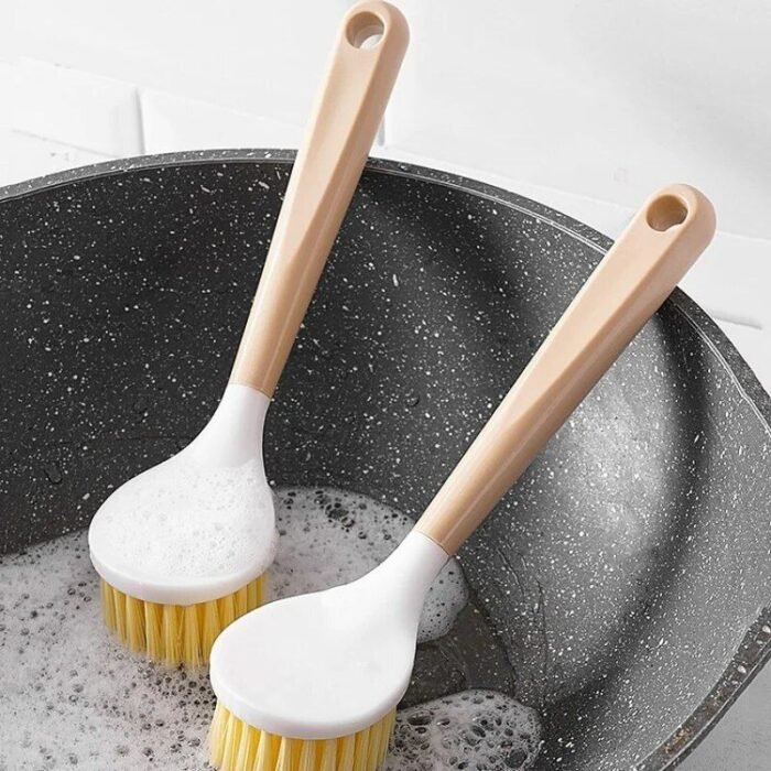 Eco-Friendly Long Handle Kitchen Cleaning Brush - Image 2