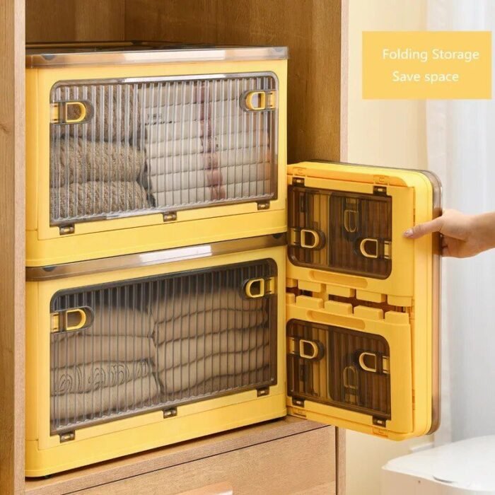 Multi-Purpose Folding Storage Box with Lid: Ideal for Home and Car Organization - Image 4