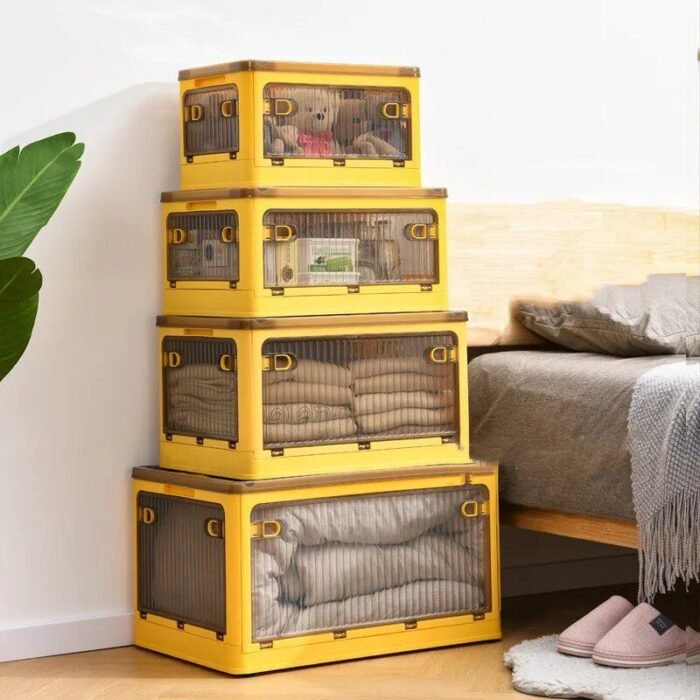 Multi-Purpose Folding Storage Box with Lid: Ideal for Home and Car Organization - Image 5