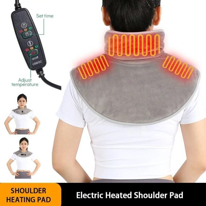 USB Electric Heated Neck & Shoulder Wrap for Pain Relief - Image 2