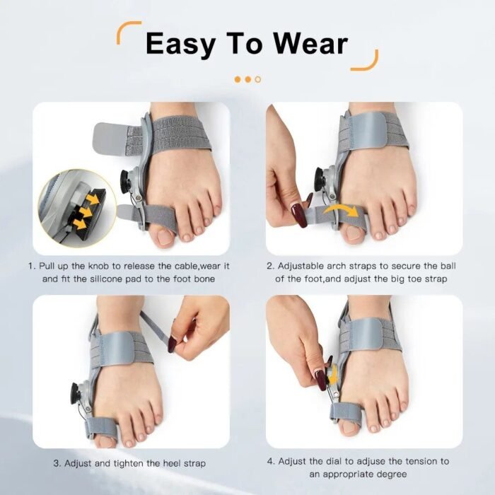 Ultimate Comfort Bunion Corrector - Adjustable Toe Straightener & Hallux Valgus Relief - Image 6