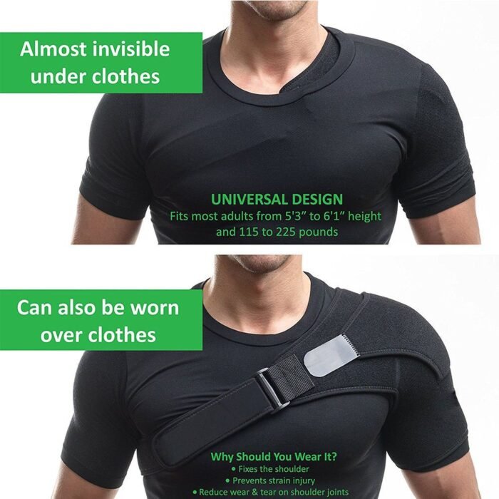 Adjustable Shoulder Support Brace for Joint Pain & Injury - Image 6