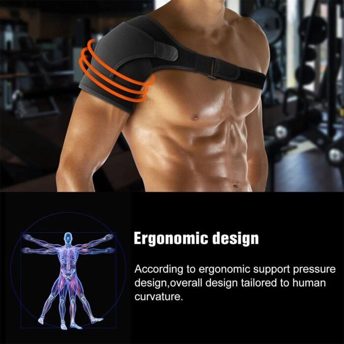 Adjustable Shoulder Support Brace for Joint Pain & Injury - Image 4