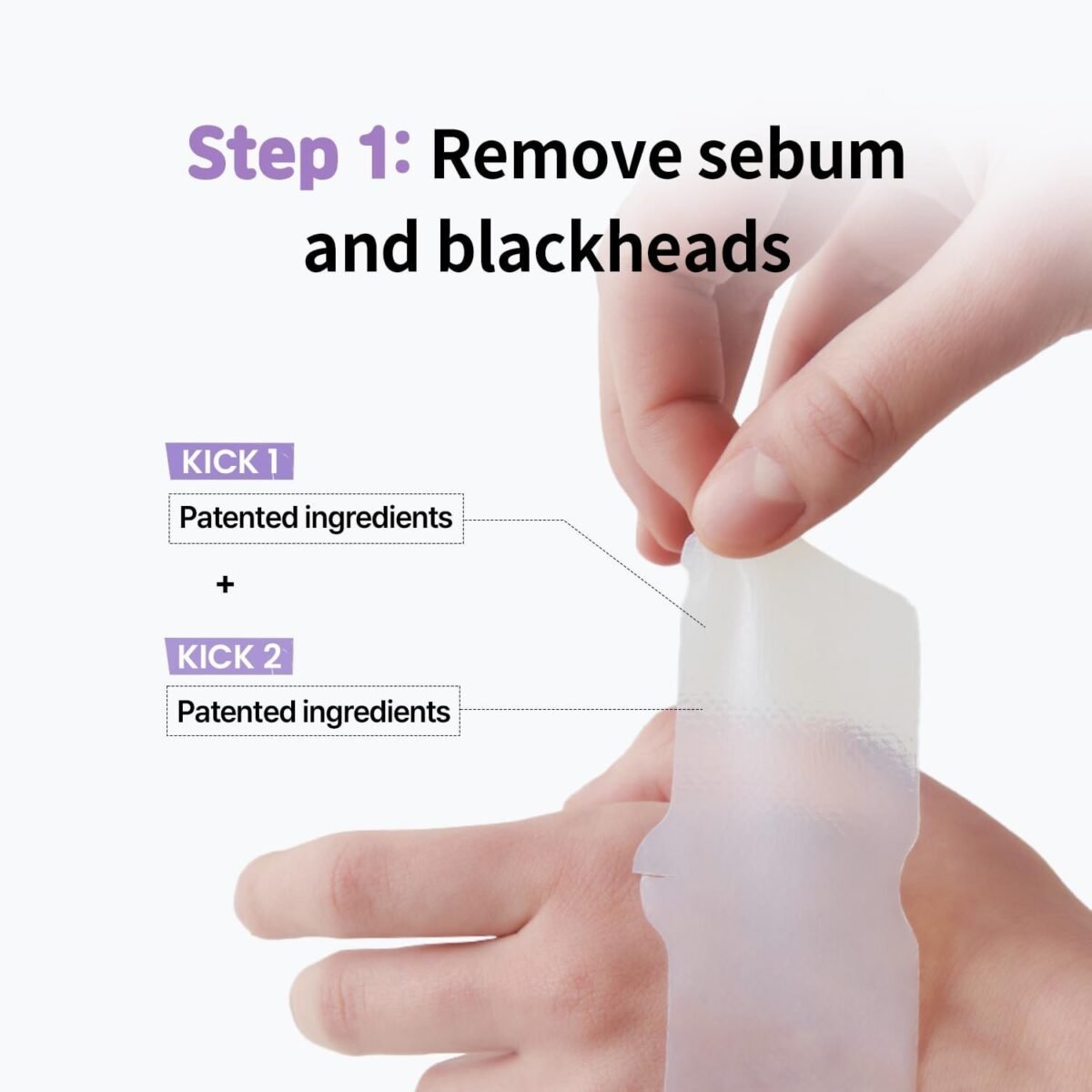 Mild clear nose patch