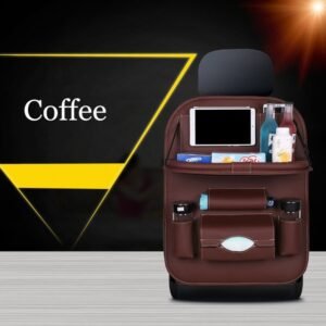 Car seat back organizer
